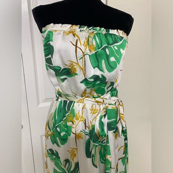 The Webster Miami at Target Tropical Leaf Print Maxi Dress size M - Picture 2 of 9
